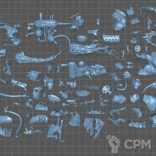 Описание картинки Thanquol and Boneripper от Fantasy Miniatures по цене 2 600руб | Свободный Рынок Миниатюр - СРМ