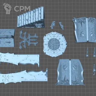 Описание картинки Skull Altar от Fantasy Miniatures по цене 2 400руб | Свободный Рынок Миниатюр - СРМ