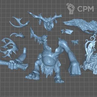 Описание картинки Trugg the Troggoth King от Fantasy Miniatures по цене 2 200руб | Свободный Рынок Миниатюр - СРМ