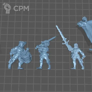 Описание картинки Empire Greatswords от Fantasy Miniatures по цене 1 200руб | Свободный Рынок Миниатюр - СРМ