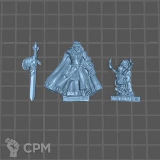 Описание картинки Lord with Great Weapon от Fantasy Miniatures по цене 800руб | Свободный Рынок Миниатюр - СРМ