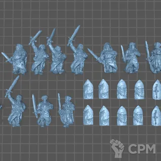 Описание картинки Battle Pilgrims от Fantasy Miniatures по цене 1 800руб | Свободный Рынок Миниатюр - СРМ