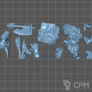 Описание картинки Black Orc Bigboss от Fantasy Miniatures по цене 800руб | Свободный Рынок Миниатюр - СРМ