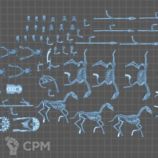 Описание картинки Tomb Kings Skeleton Horsemen/Horse Archers от Fantasy Miniatures по цене 4 000руб | Свободный Рынок Миниатюр - СРМ