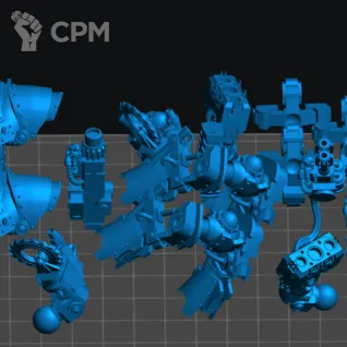 Описание картинки Castellax Battle-automata Manipl от Хитрый гретчин  по цене 858руб | Свободный Рынок Миниатюр - СРМ