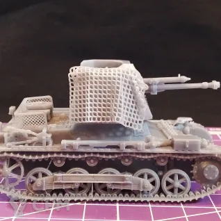 Описание картинки Немецкая противотанковая САУ Panzerjäger I / масштаб 1:56 / 28мм от DModels по цене 800руб | Свободный Рынок Миниатюр - СРМ