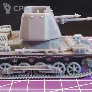 Описание картинки Немецкая противотанковая САУ Panzerjäger I / масштаб 1:56 / 28мм от DModels по цене 800руб | Свободный Рынок Миниатюр - СРМ