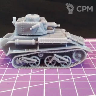Описание картинки Британский легкий танк Mk VI / масштаб 1:56 / 28мм от DModels по цене 520руб | Свободный Рынок Миниатюр - СРМ
