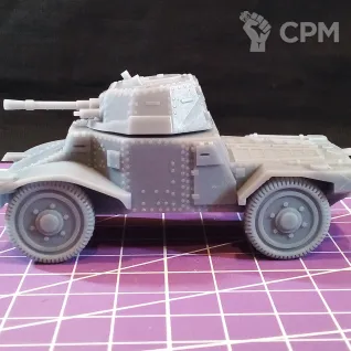 Описание картинки Французский бронеавтомобиль Panhard 178 / масштаб 1:56 / 28мм от DModels по цене 620руб | Свободный Рынок Миниатюр - СРМ