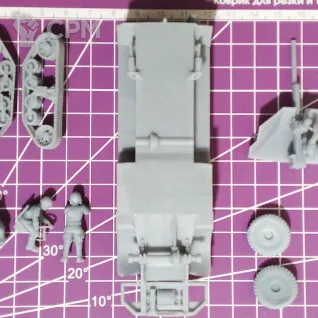 Описание картинки Советская САУ СУ-57 (Т-48) / масштаб 1:56/ 28 мм от DModels по цене 1 350руб | Свободный Рынок Миниатюр - СРМ