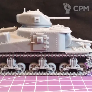 Описание картинки Американский средний танк M3 Grant / масштаб 1:56/ 28мм от DModels по цене 1 400руб | Свободный Рынок Миниатюр - СРМ