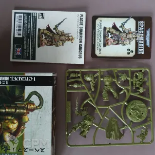 Описание картинки Space Marine Heroes Death Guard Plague Champion от Rusty Bolter по цене 4 900руб | Свободный Рынок Миниатюр - СРМ