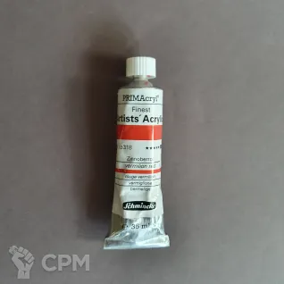 Описание картинки Schmincke PRIMACRYL Color 35ml vermilion red от Rusty Bolter по цене 700руб | Свободный Рынок Миниатюр - СРМ