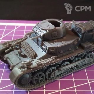 Описание картинки Немецкий легкий танк Panzer l b / масштаб 1:56/ 28мм от DModels по цене 765руб | Свободный Рынок Миниатюр - СРМ