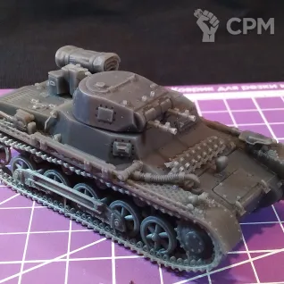 Описание картинки Немецкий легкий танк Panzer l b / масштаб 1:56/ 28мм от DModels по цене 765руб | Свободный Рынок Миниатюр - СРМ