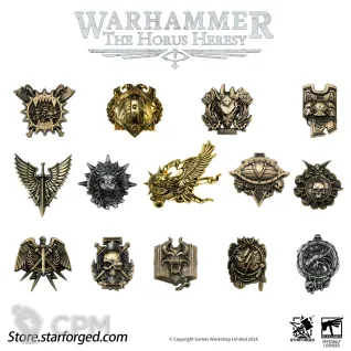 Описание картинки Значок-брошь Starforged Warhammer Horus Heresy от ops по цене 1 460руб | Свободный Рынок Миниатюр - СРМ