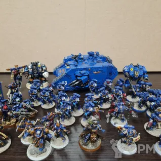 Описание картинки Армия Ultramarines от Narzul по цене 18 000руб | Свободный Рынок Миниатюр - СРМ