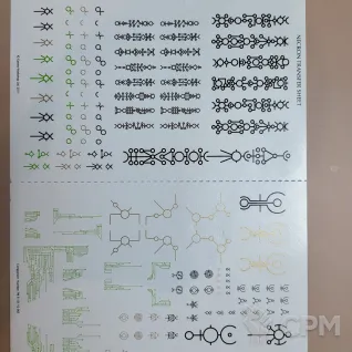 Описание картинки Декали Necron transfer sheet от Утка по цене 180руб | Свободный Рынок Миниатюр - СРМ