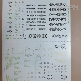 Описание картинки Декали Necron transfer sheet от Утка по цене 180руб | Свободный Рынок Миниатюр - СРМ