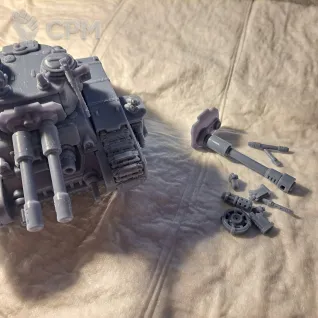 Описание картинки Rogal Dorn Battle Tank от 3d печать на заказ по цене 1 900руб | Свободный Рынок Миниатюр - СРМ