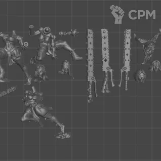 Описание картинки MAIDEN SISTERS REPENTIUM SQUAD Т2 Репентии хаоса+Пинап версия #2 от WastelandMiniatures по цене 570руб | Свободный Рынок Миниатюр - СРМ