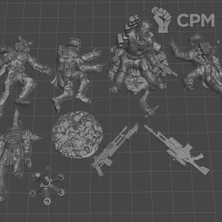 Описание картинки RENEGADES OF PAIN CORPSES Ренегаты Тела на подставки. от WastelandMiniatures по цене 570руб | Свободный Рынок Миниатюр - СРМ