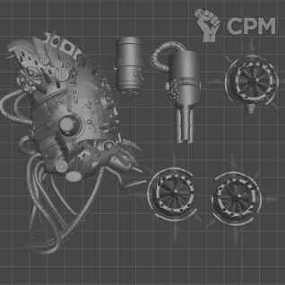 Описание картинки Foetid Bloat-Drone with heavy blight launcher от WastelandMiniatures по цене 770руб | Свободный Рынок Миниатюр - СРМ