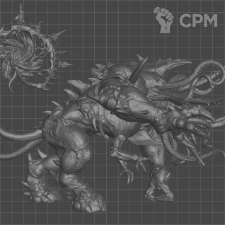 Описание картинки Mutalith Vortex Beast от WastelandMiniatures по цене 1 550руб | Свободный Рынок Миниатюр - СРМ
