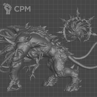 Описание картинки Mutalith Vortex Beast от WastelandMiniatures по цене 1 550руб | Свободный Рынок Миниатюр - СРМ