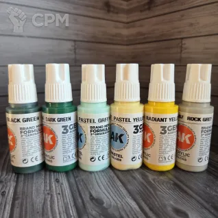 Описание картинки Краски AK Interactive 6шт. от Alchba по цене 1 500руб | Свободный Рынок Миниатюр - СРМ