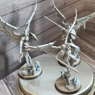 Описание картинки Stormcast Eternals Spearhead - собраны, базы украшены и замагничены от Alchba по цене 10 000руб | Свободный Рынок Миниатюр - СРМ