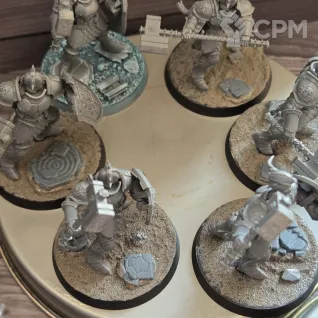 Описание картинки Stormcast Eternals Spearhead - собраны, базы украшены и замагничены от Alchba по цене 10 000руб | Свободный Рынок Миниатюр - СРМ