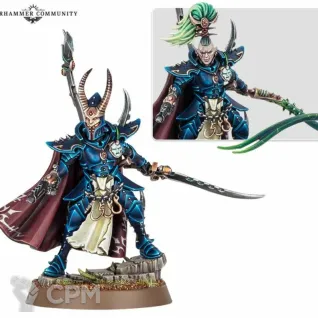 Описание картинки Druchari Archon (2025) от WastelandMiniatures по цене 370руб | Свободный Рынок Миниатюр - СРМ