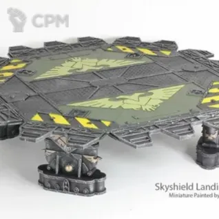 Описание картинки Skyshield Landing Pad от WastelandMiniatures по цене 6 600руб | Свободный Рынок Миниатюр - СРМ
