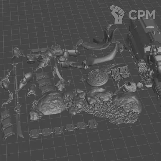 Описание картинки White Scars Suboden Khan (2025) от WastelandMiniatures по цене 650руб | Свободный Рынок Миниатюр - СРМ