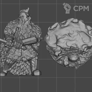 Описание картинки Dain Ironfoot, Lord of the Iron Hills Пеший. от WastelandMiniatures по цене 250руб | Свободный Рынок Миниатюр - СРМ