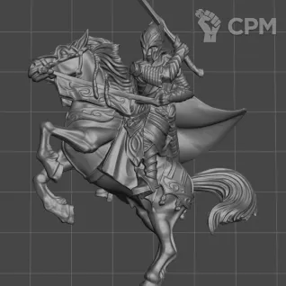Описание картинки Glorfindel Lord of the West Верхом от WastelandMiniatures по цене 420руб | Свободный Рынок Миниатюр - СРМ