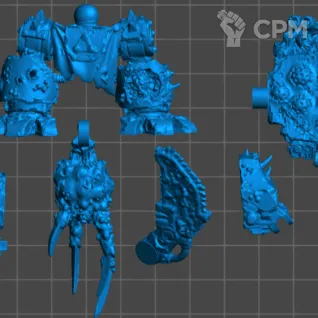Описание картинки Helbrute death guard от Хитрый гретчин  по цене 800руб | Свободный Рынок Миниатюр - СРМ