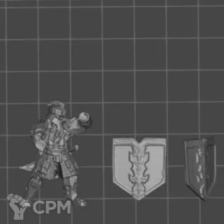 Описание картинки Iron Hills Dwarf Warriors banner от Хитрый гретчин  по цене 300руб | Свободный Рынок Миниатюр - СРМ