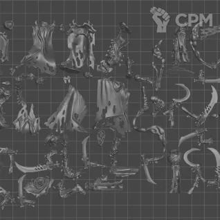 Описание картинки Mortis Reapers (2026) от WastelandMiniatures по цене 1 100руб | Свободный Рынок Миниатюр - СРМ