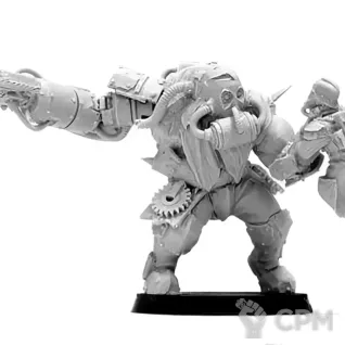 Описание картинки Renegade Ogryn with Death Korps of Krieg Victim от WastelandMiniatures по цене 460руб | Свободный Рынок Миниатюр - СРМ