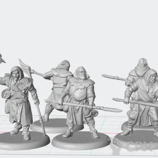 Описание картинки A Song of Ice &amp; Fire:  Brotherhood without Banners Peasant Levy от  PikTade по цене 1 200руб | Свободный Рынок Миниатюр - СРМ