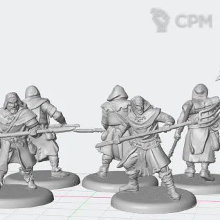 Описание картинки A Song of Ice &amp; Fire:  Brotherhood without Banners Peasant Levy от  PikTade по цене 1 200руб | Свободный Рынок Миниатюр - СРМ