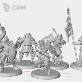 Описание картинки A Song of Ice &amp; Fire: Baratheon Wardens + Master Warden от  PikTade по цене 1 200руб | Свободный Рынок Миниатюр - СРМ
