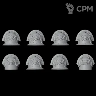 Описание картинки Night Lords Shoulder Pads v6 от Стальные Небеса по цене 120руб | Свободный Рынок Миниатюр - СРМ