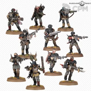 Описание картинки Traitor Guardsmen Squad (2022) | Kill Team Blooded от WastelandMiniatures по цене 1 760руб | Свободный Рынок Миниатюр - СРМ