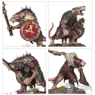 Описание картинки Clanrats 20 моделей + базы от WastelandMiniatures по цене 1 270руб | Свободный Рынок Миниатюр - СРМ