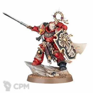 Описание картинки Captain with Relic Shield от WastelandMiniatures по цене 430руб | Свободный Рынок Миниатюр - СРМ