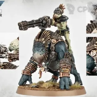 Описание картинки Krootox Rider (2024) от WastelandMiniatures по цене 540руб | Свободный Рынок Миниатюр - СРМ