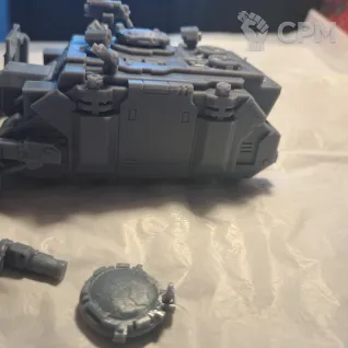 Описание картинки Vindicator ( Hunter-killer missile и снаряд с краном в комплекте) от 3d печать на заказ по цене 850руб | Свободный Рынок Миниатюр - СРМ